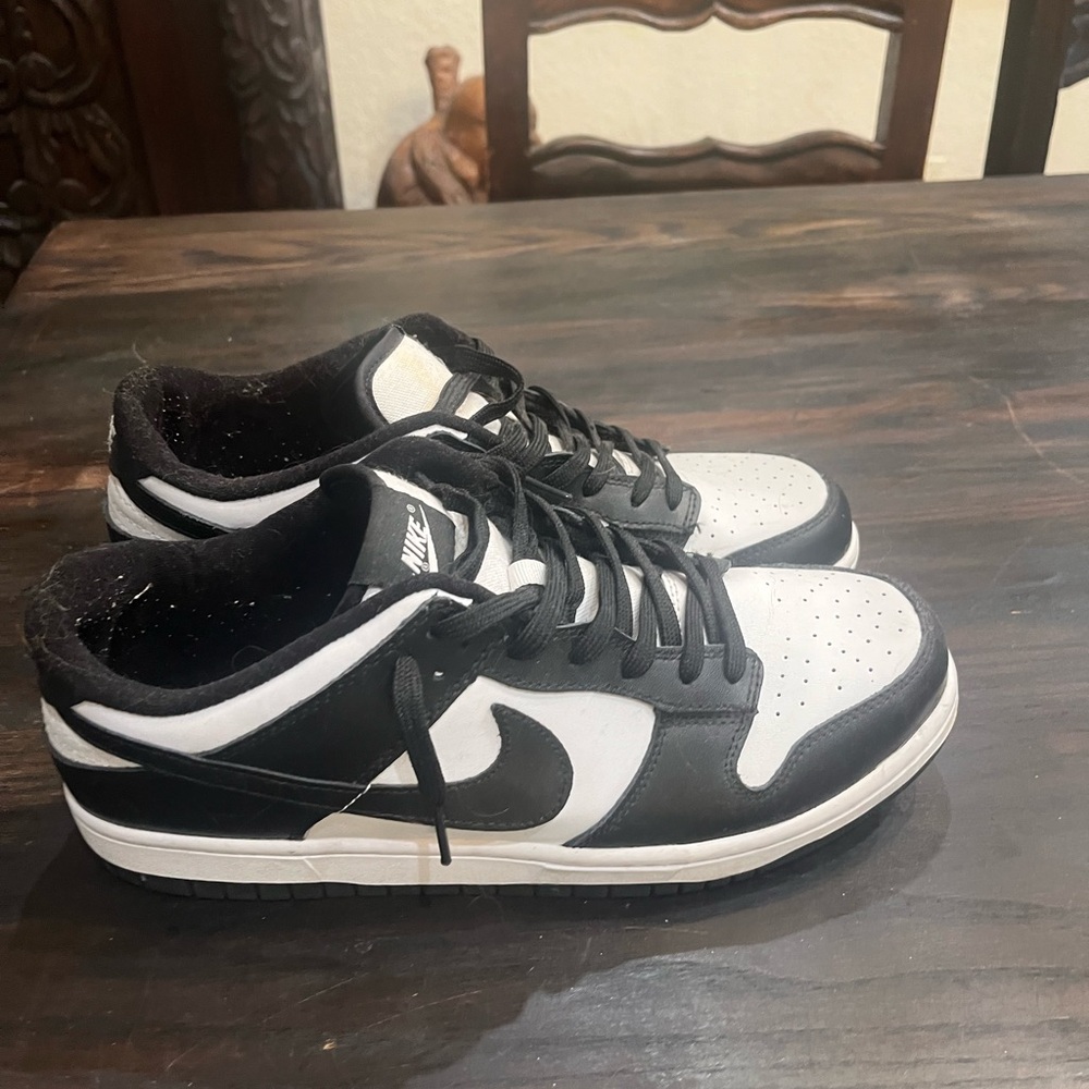 Nike Black and White Panda Dunk Low Sneakers Classic Design